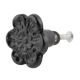 Black Alyssum Flower Iron Cabinet Knob
